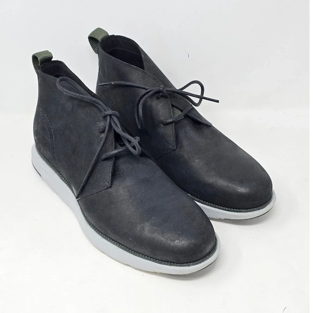 Cole Haan Grand 360 Atlantic water resistant Chukka boots men 11.5 M black